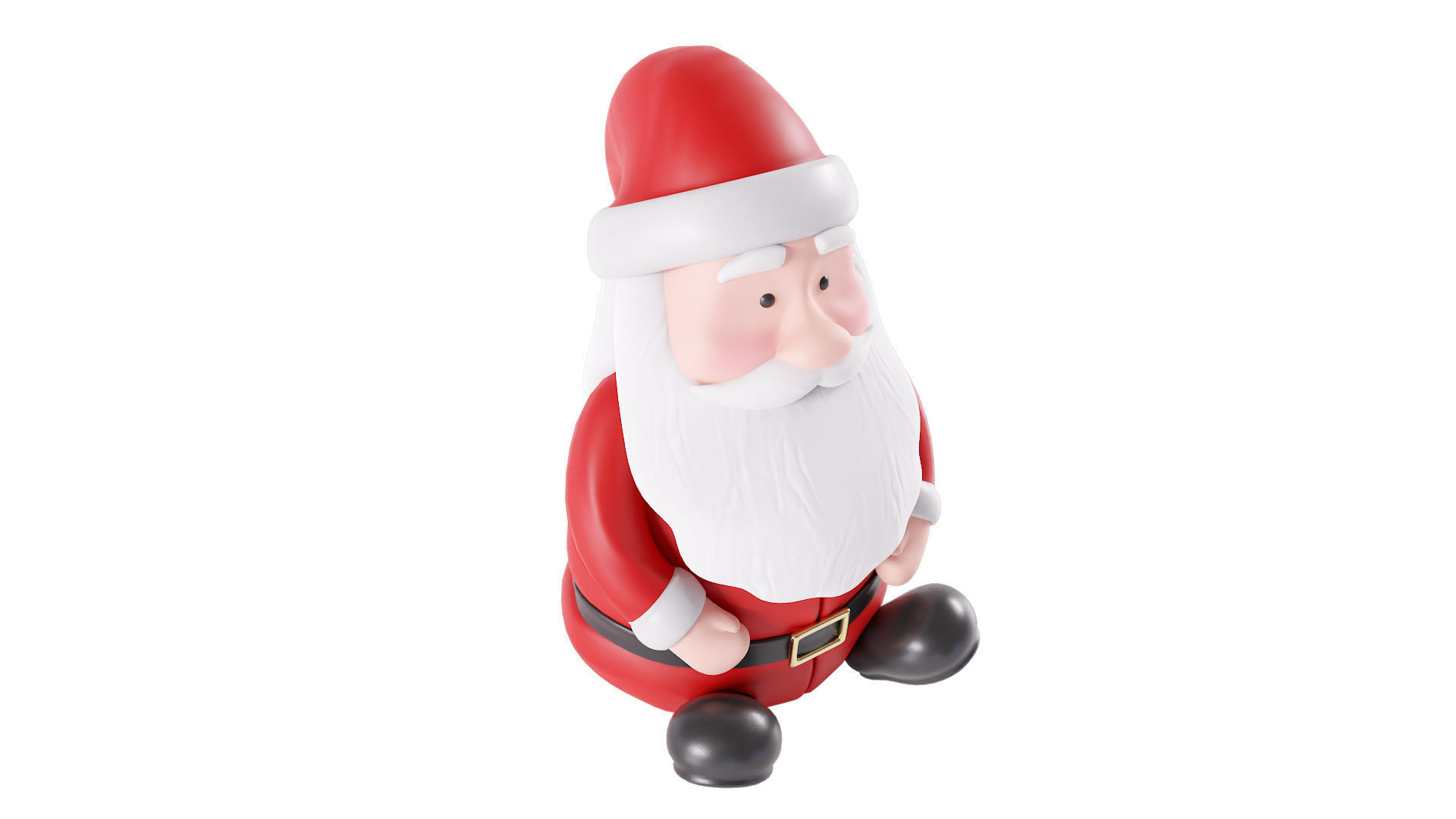 Santa Claus doll 3d model 3D model_3