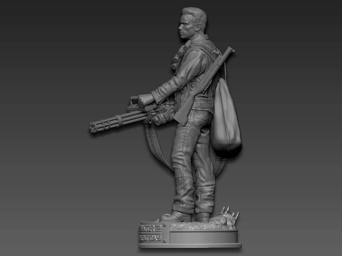 Terminator 2 judgment day 3D print model_4