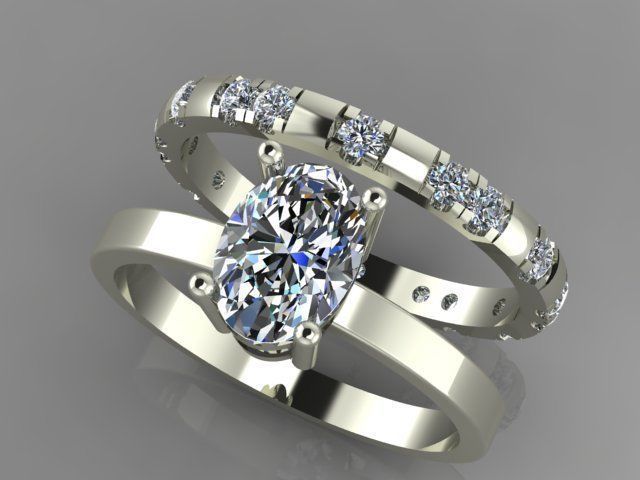 ENGAGEMENT RING 3D print model_1