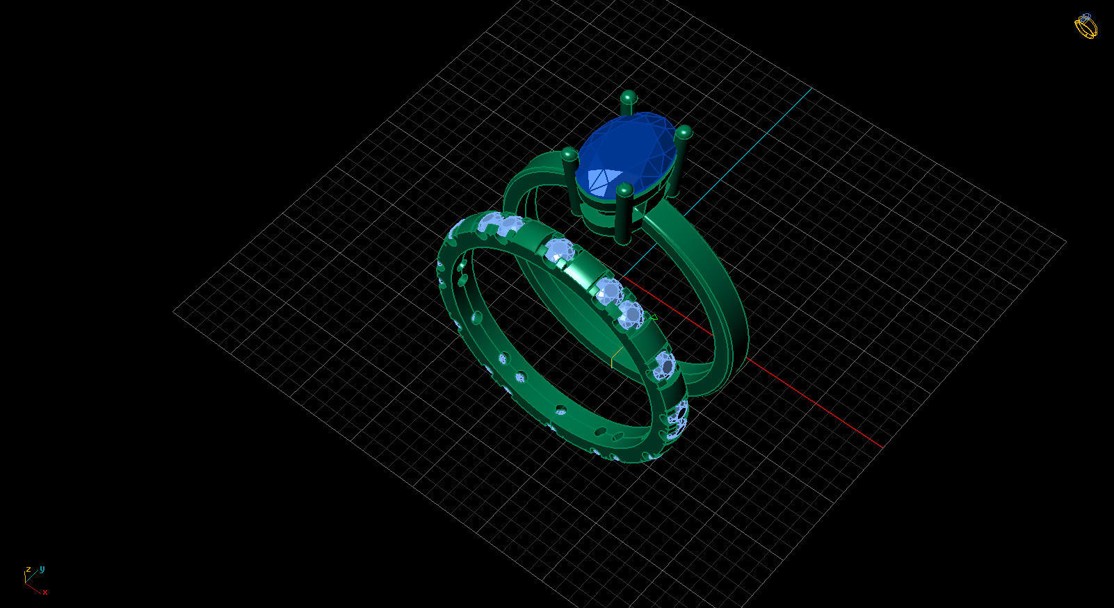 ENGAGEMENT RING 3D print model_5
