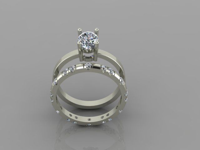 ENGAGEMENT RING 3D print model_2