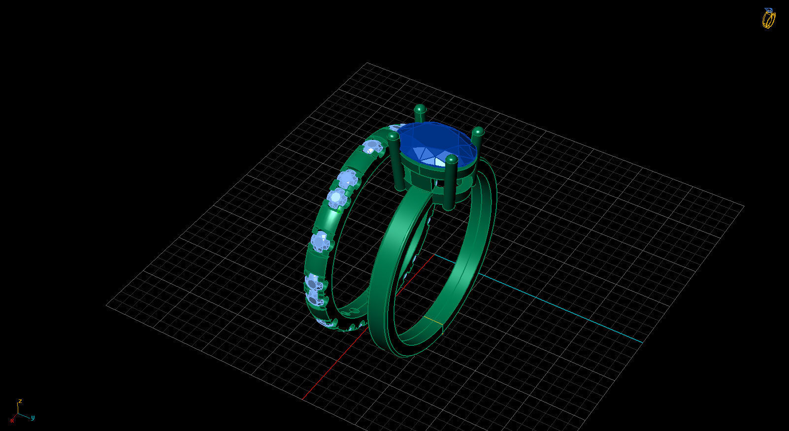 ENGAGEMENT RING 3D print model_9