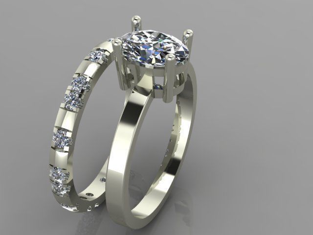 ENGAGEMENT RING 3D print model_3