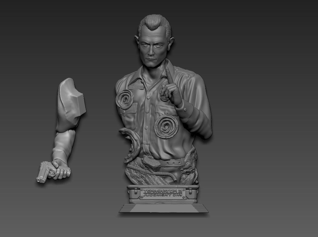 Terminator 2 judgment day t-1000 3D print model_24