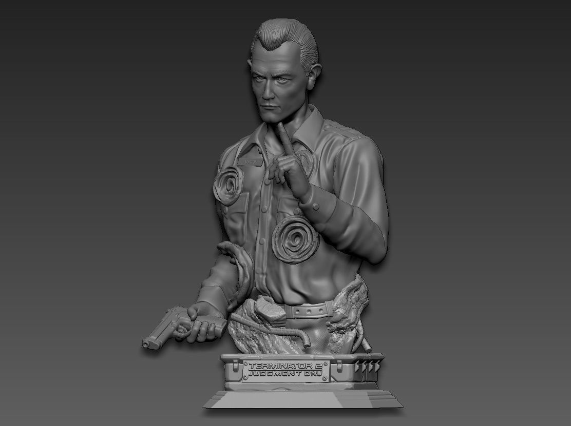 Terminator 2 judgment day t-1000 3D print model_1