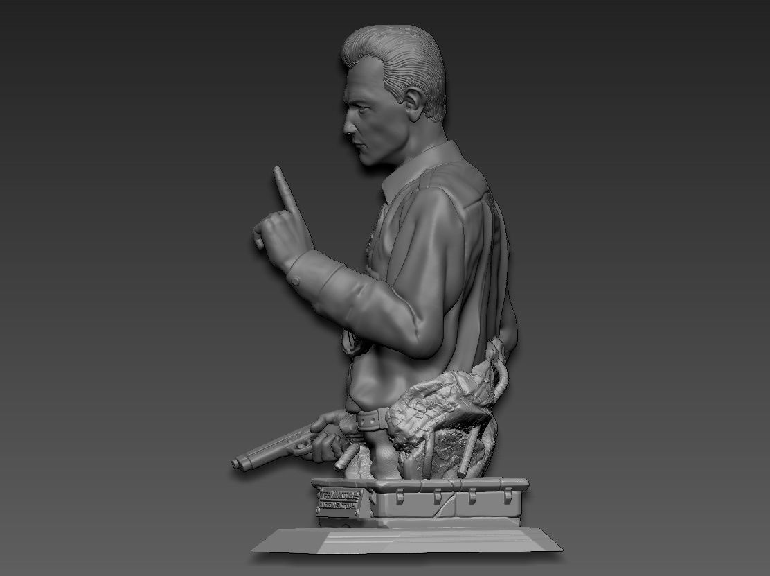 Terminator 2 judgment day t-1000 3D print model_4