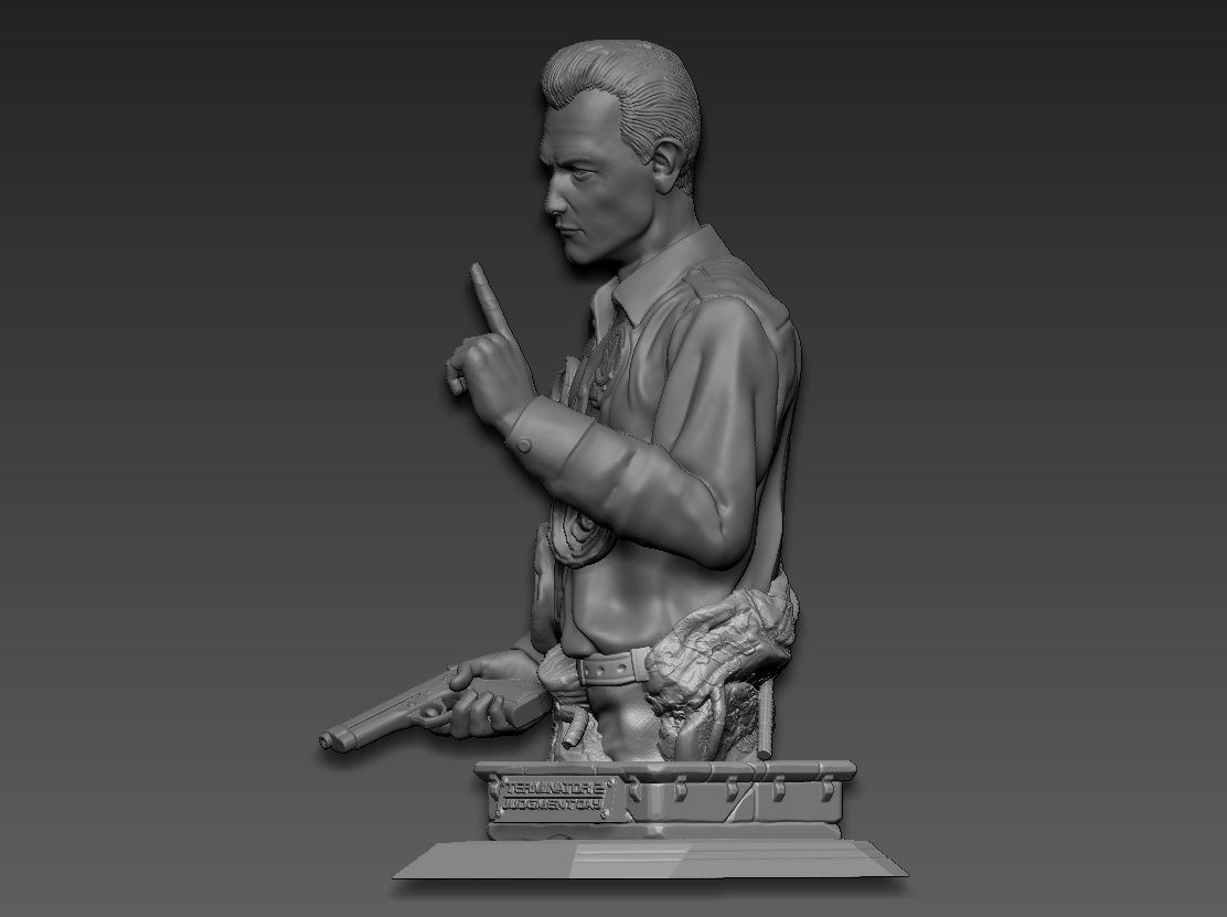 Terminator 2 judgment day t-1000 3D print model_3