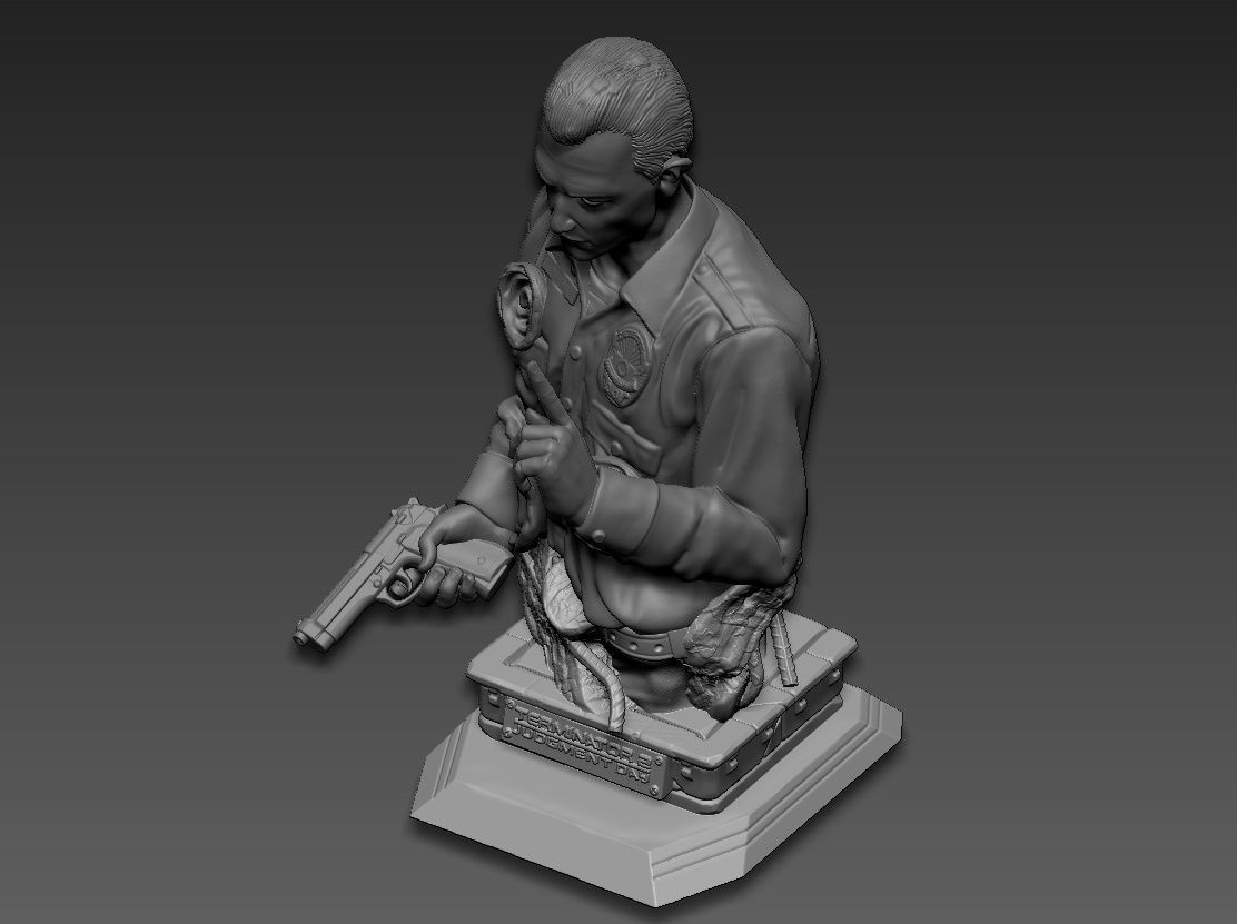 Terminator 2 judgment day t-1000 3D print model_18
