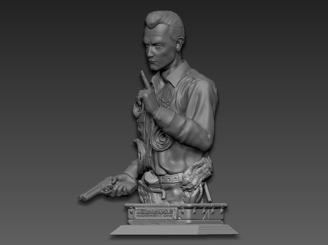 Terminator 2 judgment day t-1000 3D print model_2