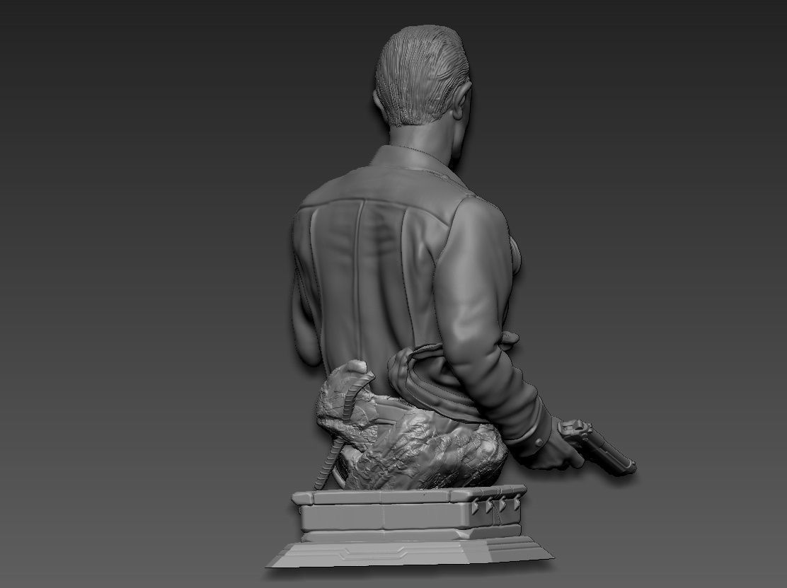 Terminator 2 judgment day t-1000 3D print model_10