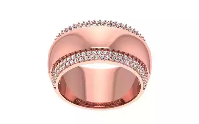 Women Thumb Wedding Band 3dm STL OBJ FBX Render Details