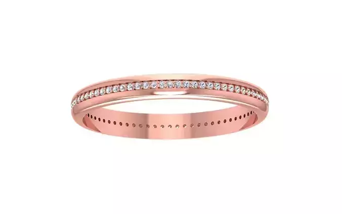 Full Eternity Women Wedding Band 3dm STL OBJ FBX Render Details
