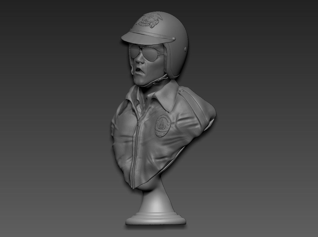 Terminator 2 T-1000 bust replica 3D print model_2