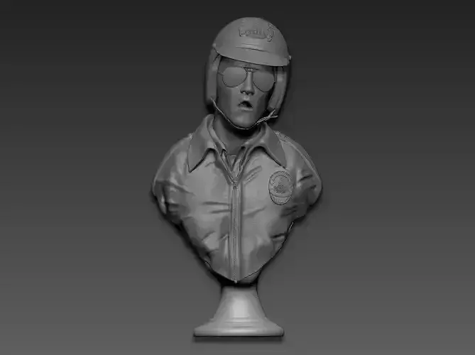 Terminator 2 T-1000 bust replica 3D print model