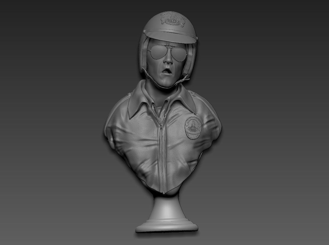 Terminator 2 T-1000 bust replica 3D print model_14