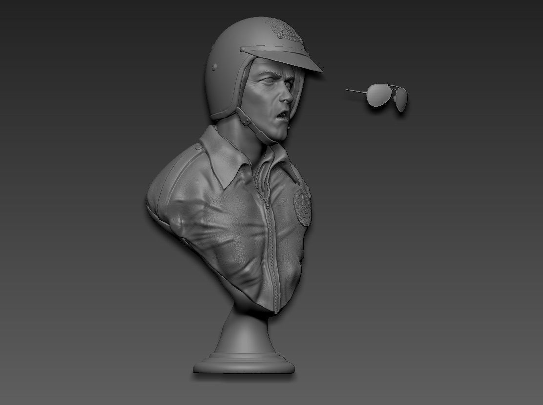 Terminator 2 T-1000 bust replica 3D print model_19