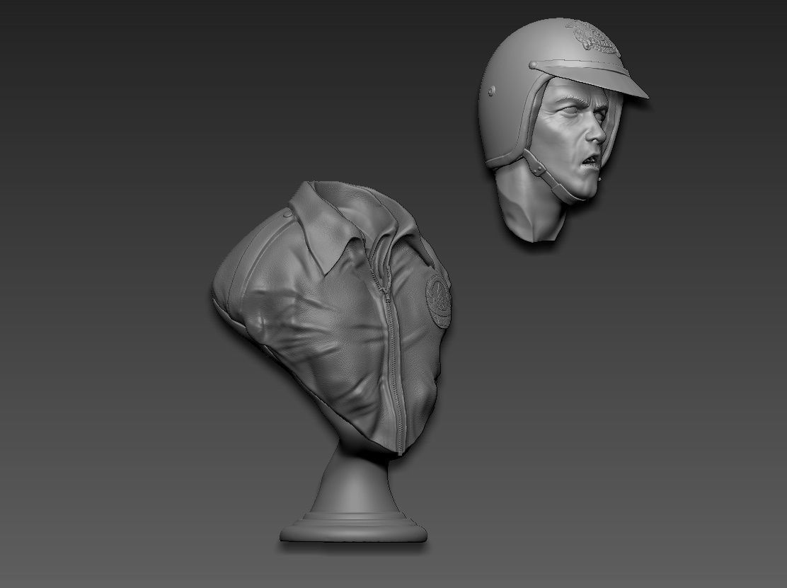 Terminator 2 T-1000 bust replica 3D print model_20