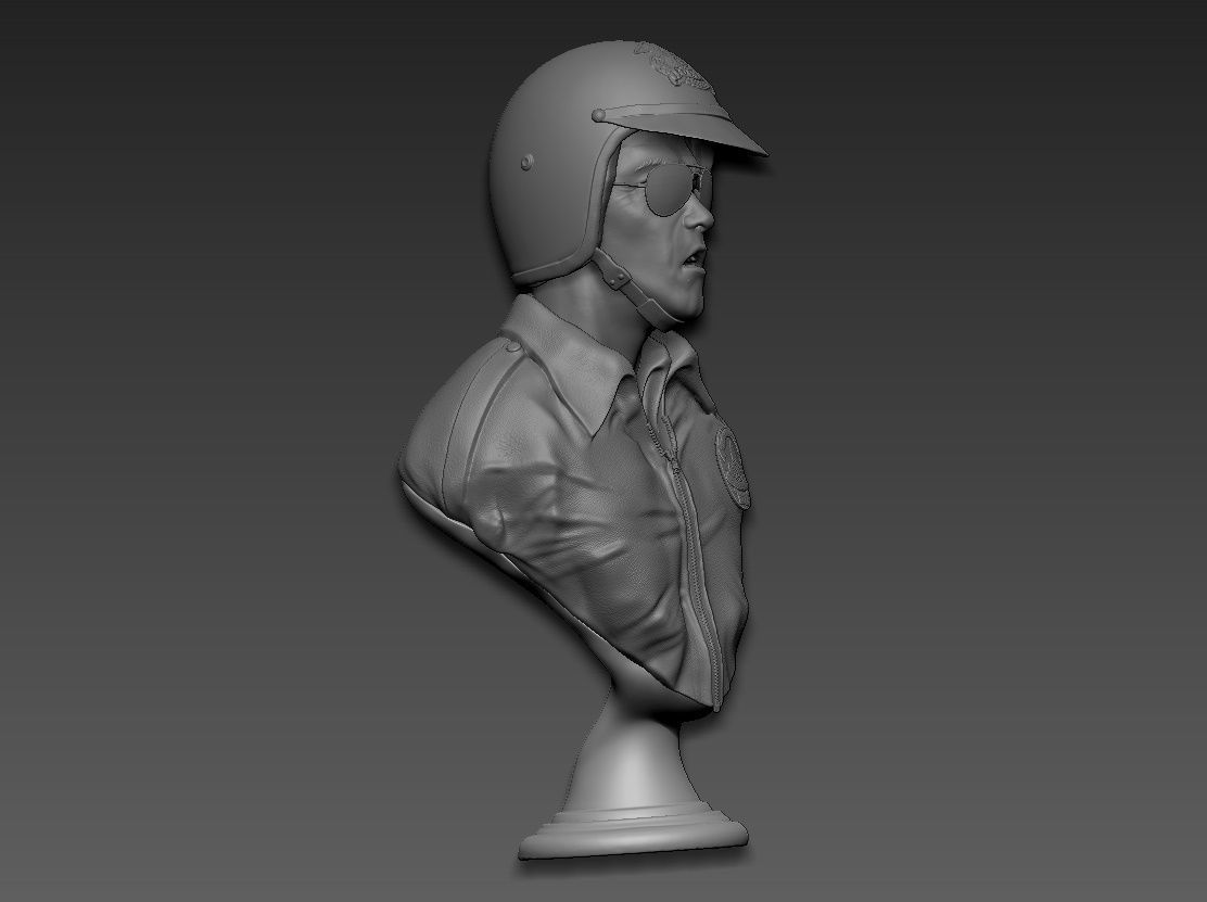 Terminator 2 T-1000 bust replica 3D print model_12