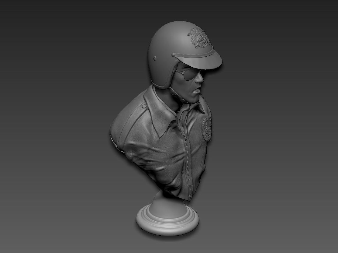 Terminator 2 T-1000 bust replica 3D print model_18