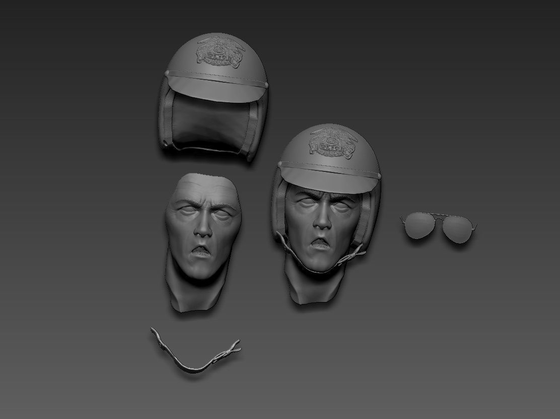 Terminator 2 T-1000 bust replica 3D print model_23