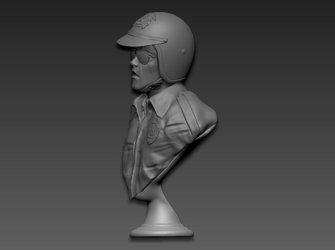 Terminator 2 T-1000 bust replica 3D print model_3