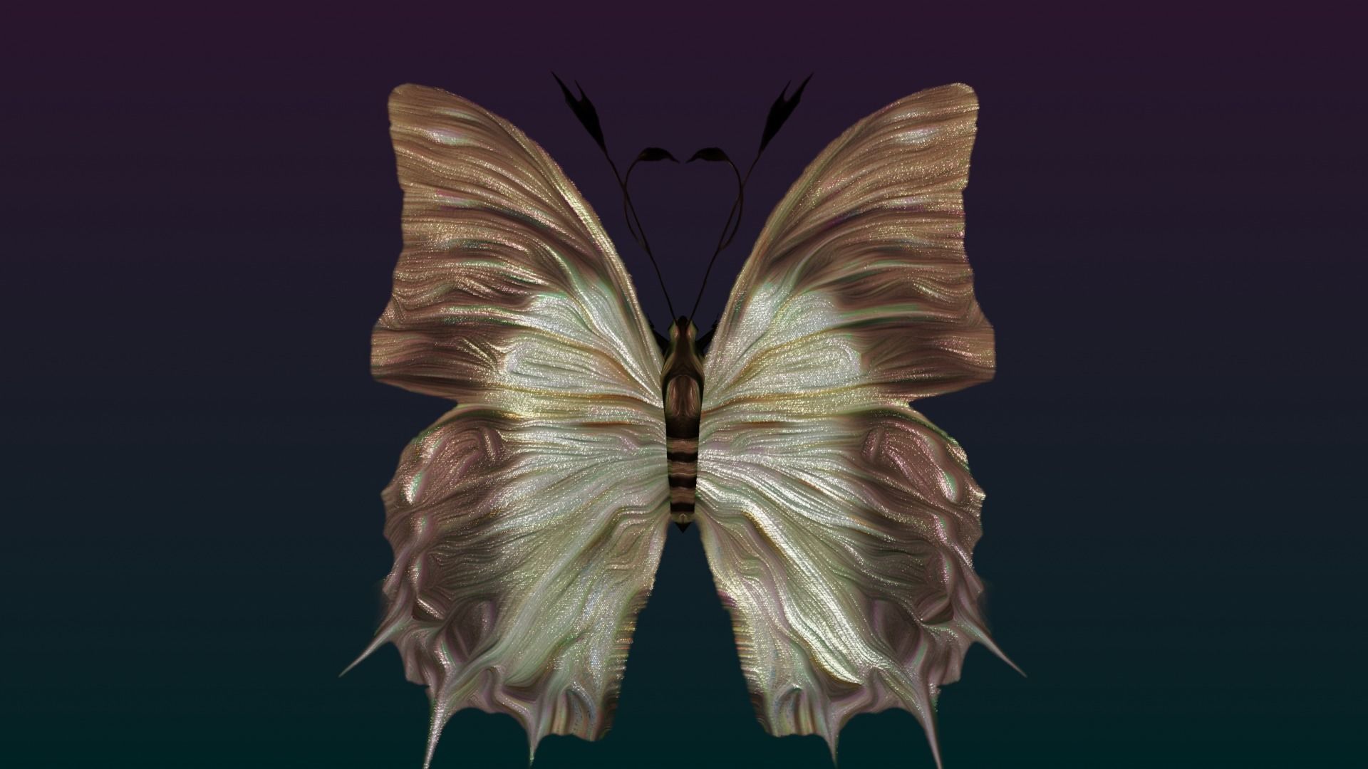 Butterflies Animated  Low-poly 3D model_22