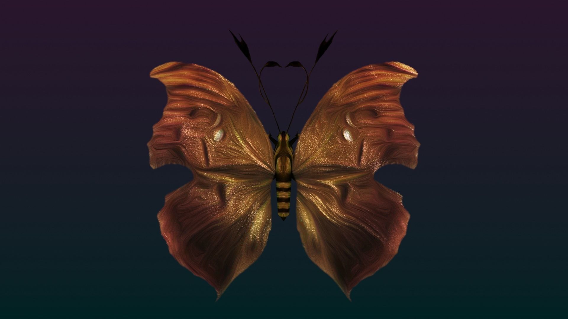 Butterflies Animated  Low-poly 3D model_18