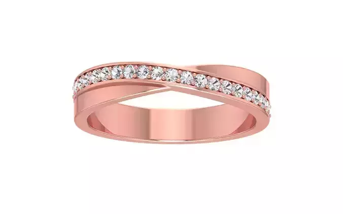 Twisted Design  Wedding Band 3dm STL OBJ FBX Render Details