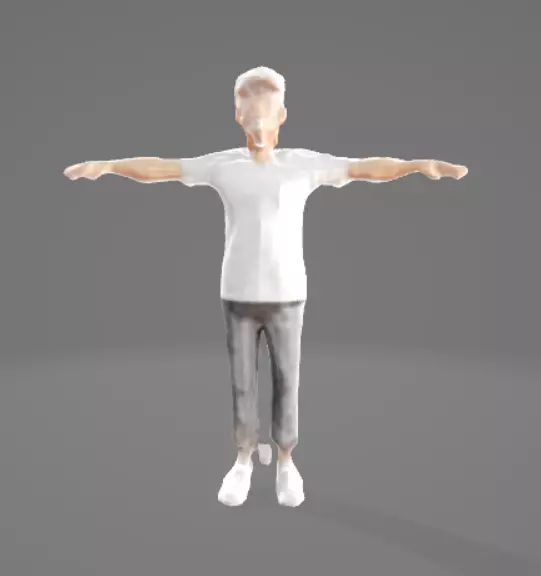 Low Poly Male Low-poly 3D model_0