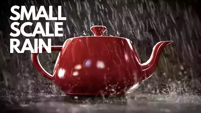 Small Scale Rain - Tyflow Setup 3D model