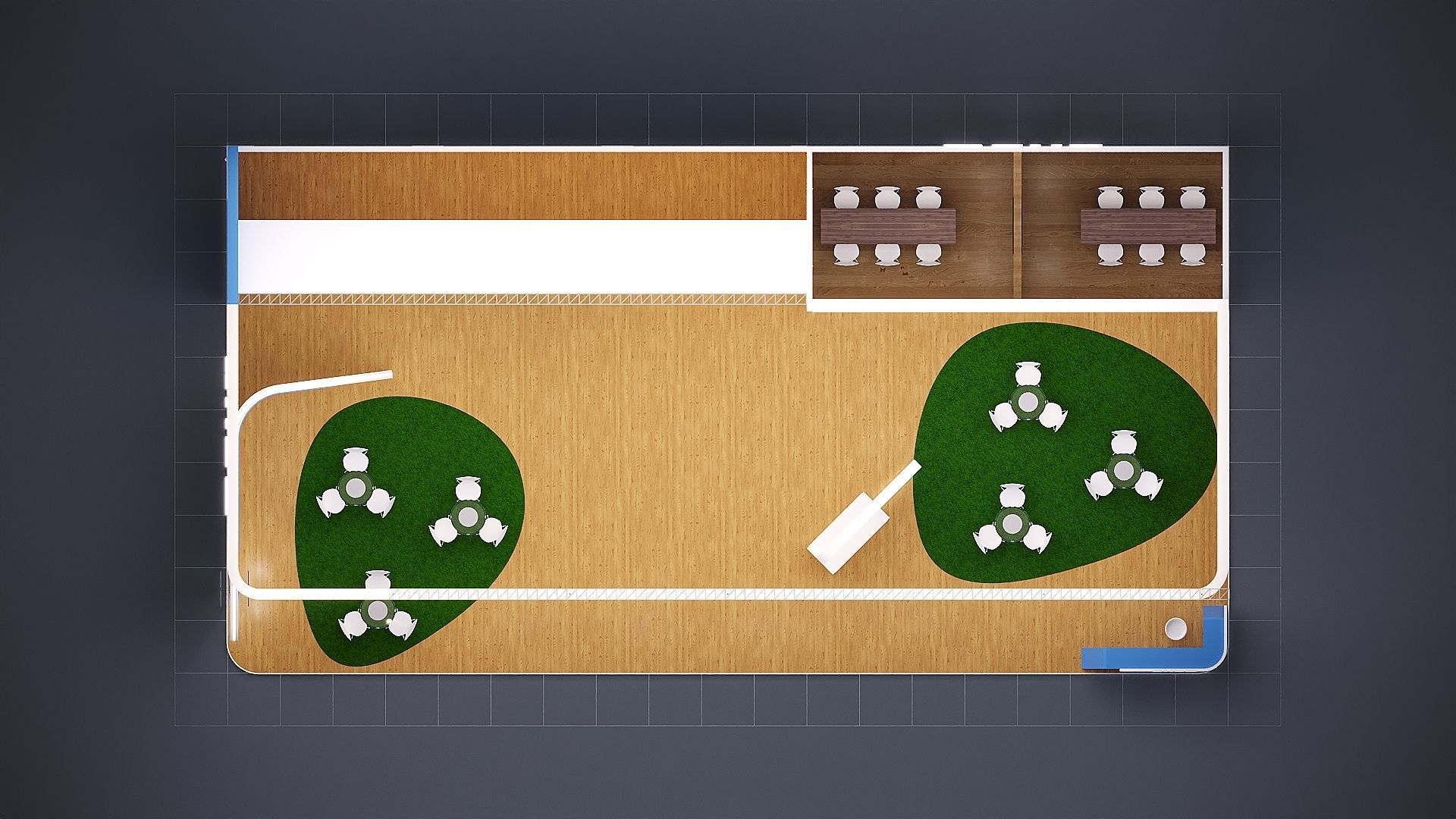 Exhibition Stand Stall  19X10 3 SIDE OPEN 3D model_10