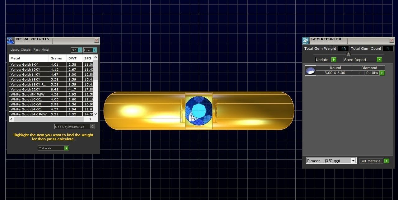 Round Cut Solitaire Wedding Band 3dm STL OBJ FBX Render Details 3D print model_3