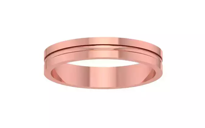 Women Wedding Band 3dm STL OBJ FBX Render Details