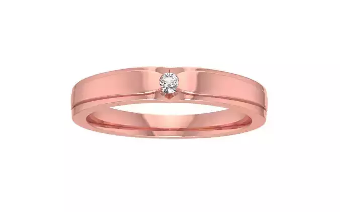 Milgrain Design Wedding Band 3dm STL OBJ FBX Render Details