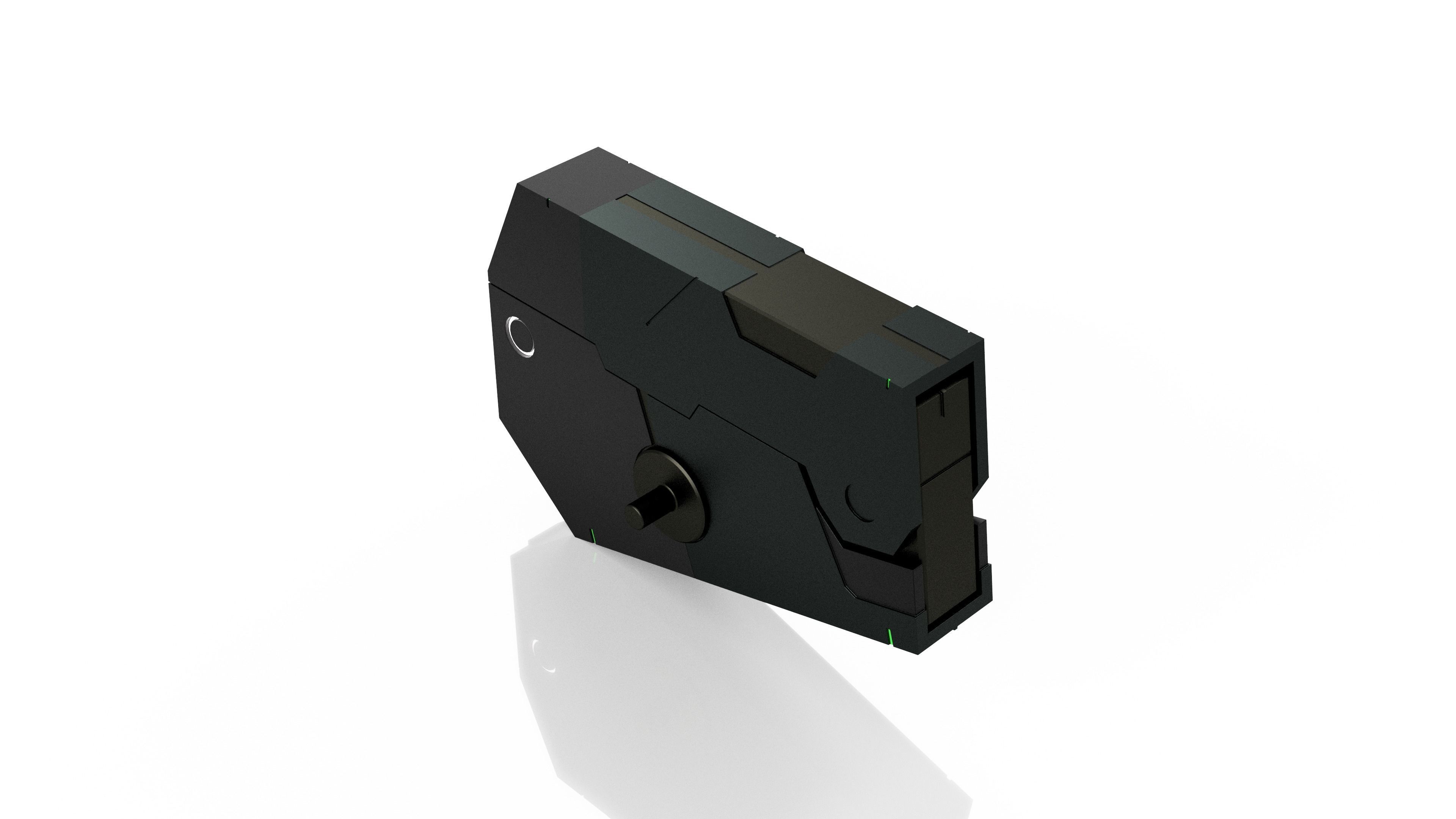 GN Beam Pistol - HG Low-poly 3D model_2