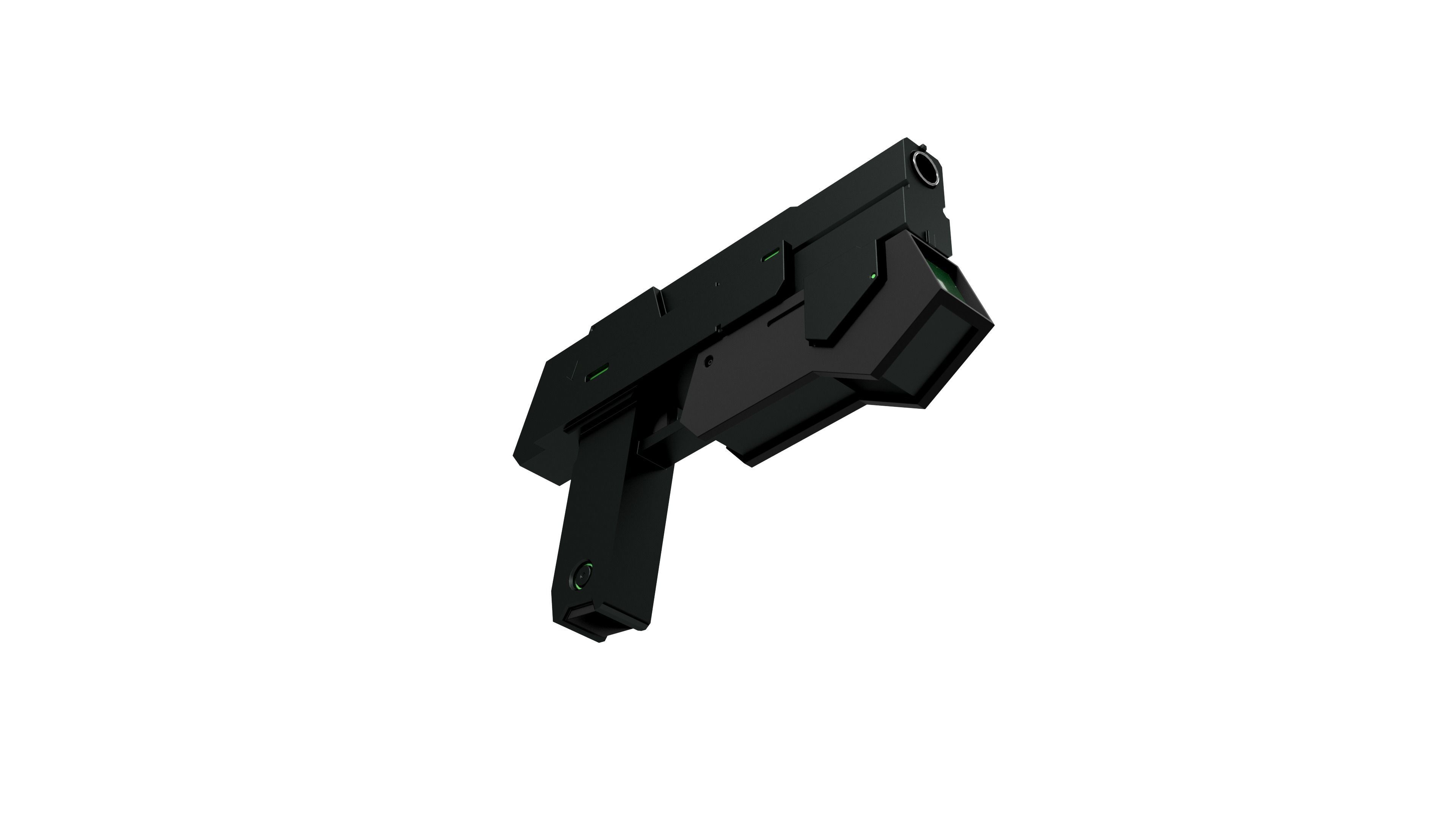 GN Beam Pistol - HG Low-poly 3D model_9
