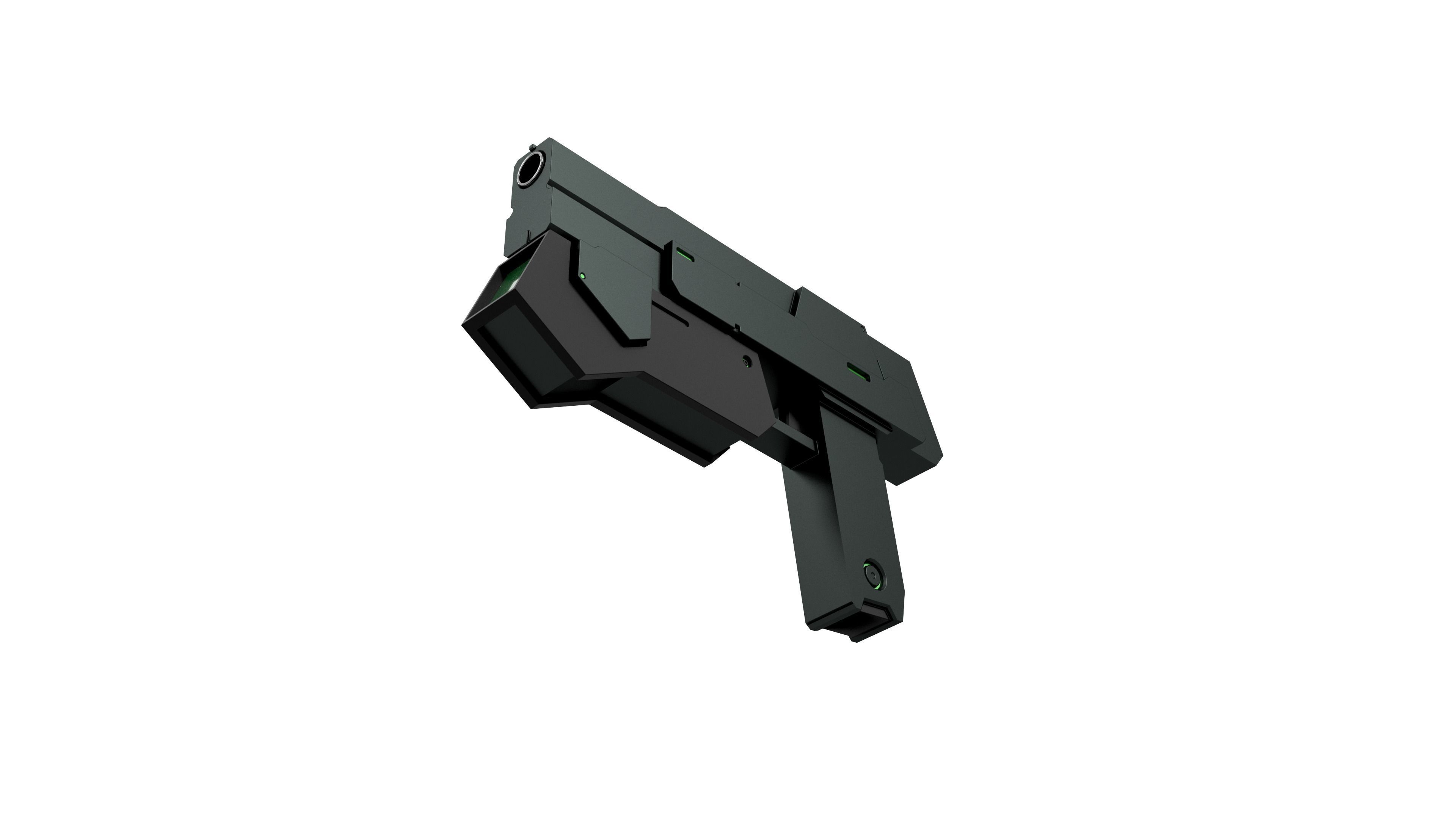 GN Beam Pistol - HG Low-poly 3D model_15