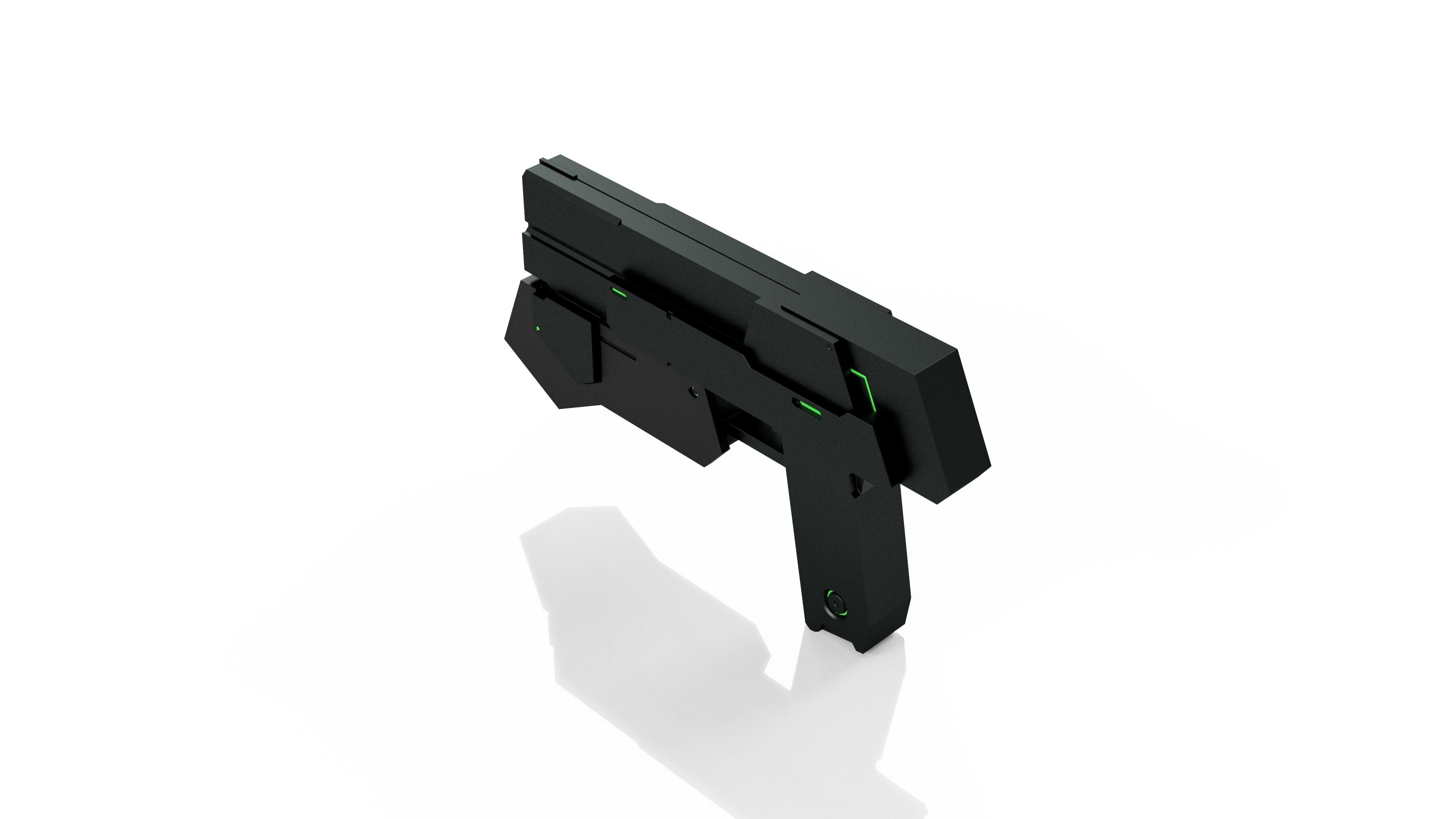 GN Beam Pistol - HG Low-poly 3D model_5