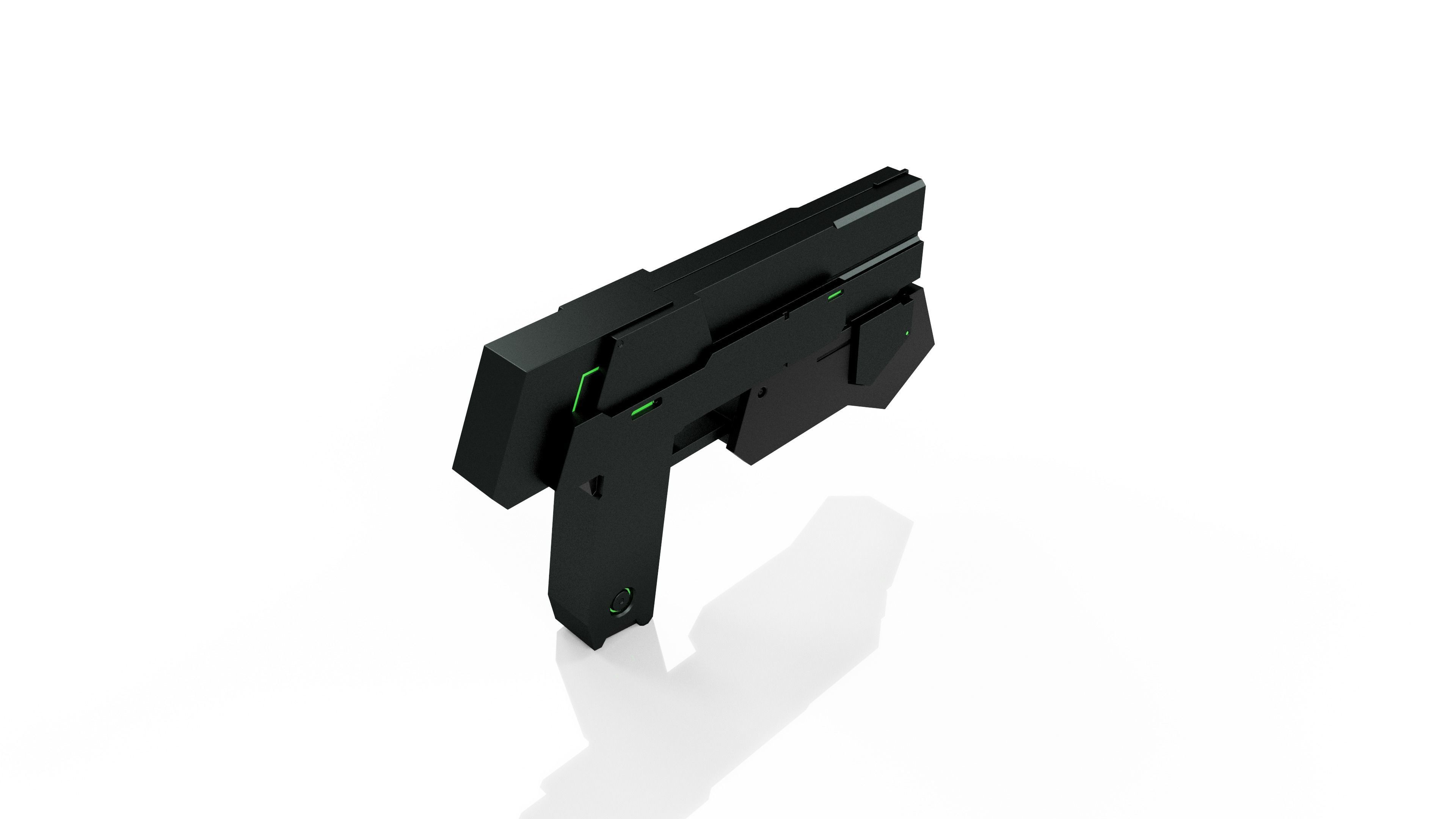 GN Beam Pistol - HG Low-poly 3D model_3