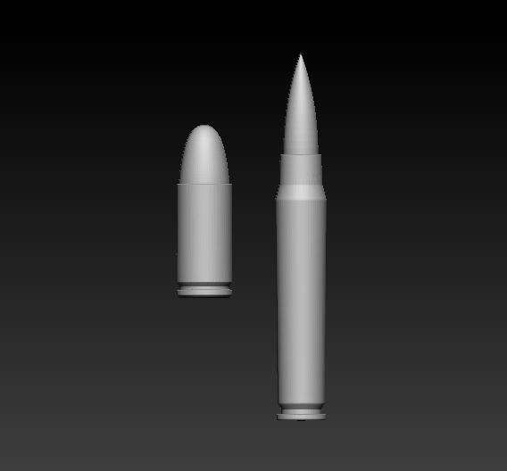 Bullet Model 3D print model_1