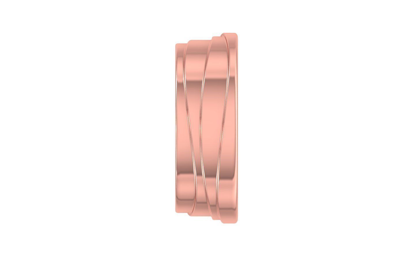 Plain Gold Women Wedding Band 3dm STL OBJ FBX Render Details 3D print model_1