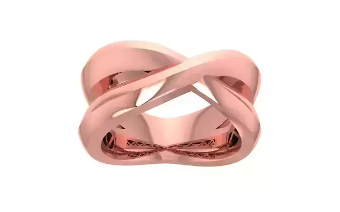 Split Shank Women Wedding Band 3dm STL OBJ FBX Render Details