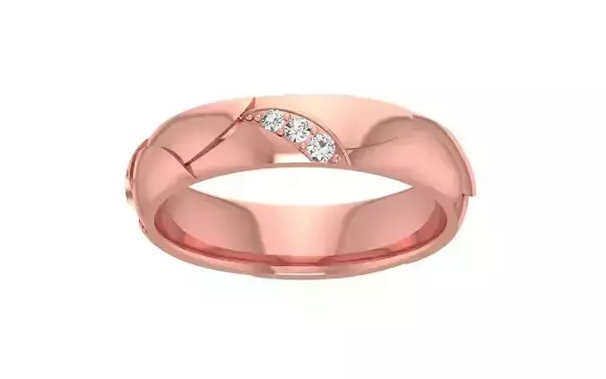 Women Wedding Band 3dm STL OBJ FBX Render Details
