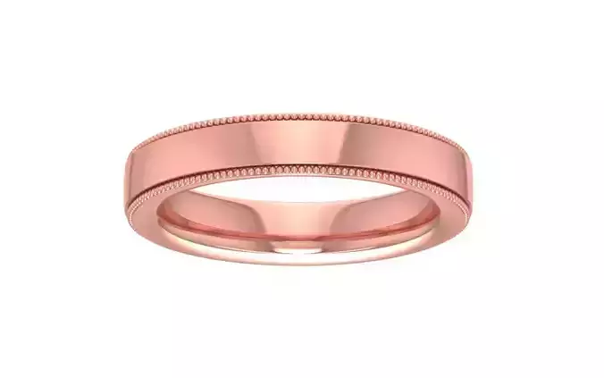 Women Wedding Band 3dm STL OBJ FBX Render Details