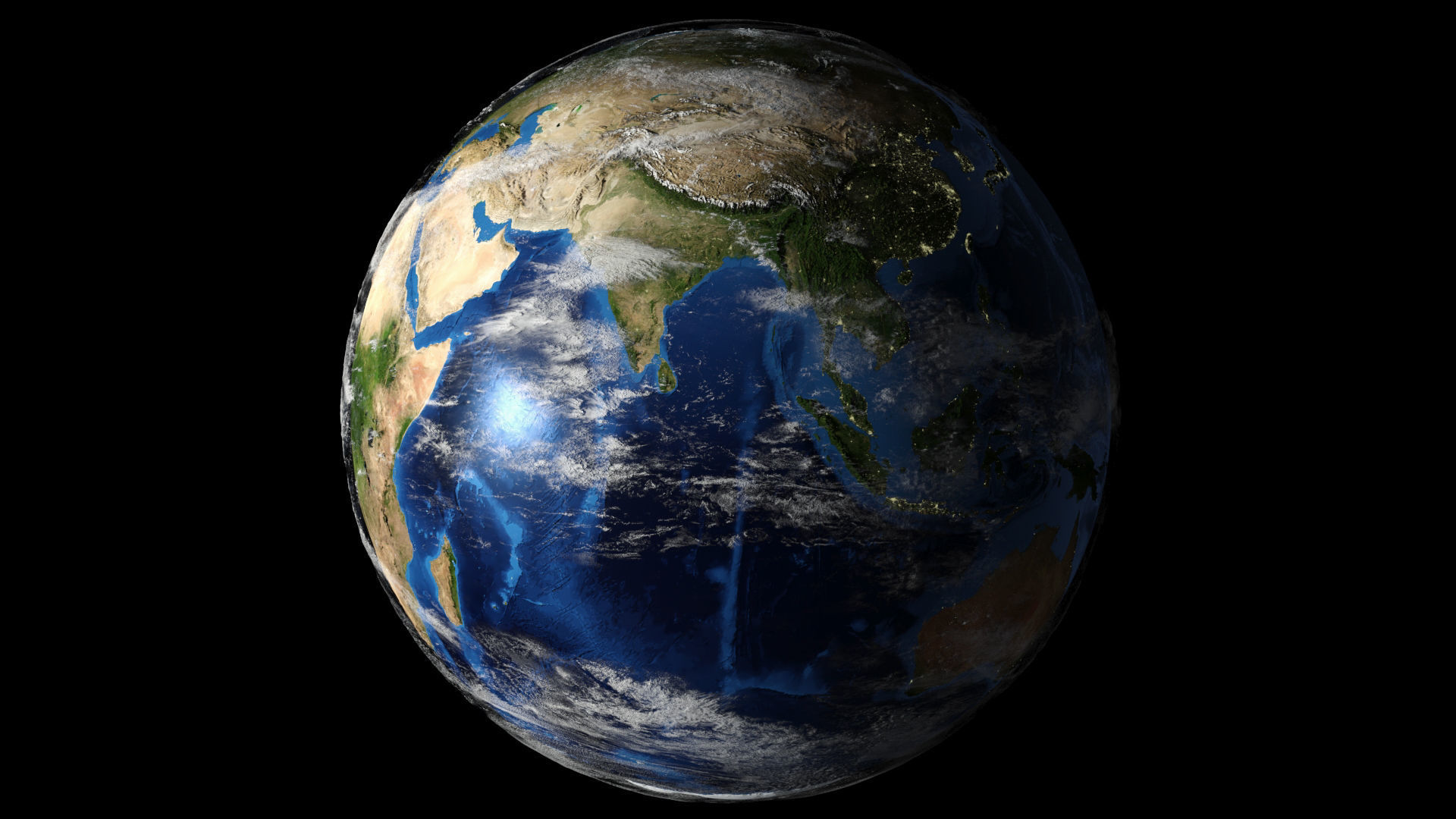 Earth Planet 40k-upto 80k Map 3D model_29