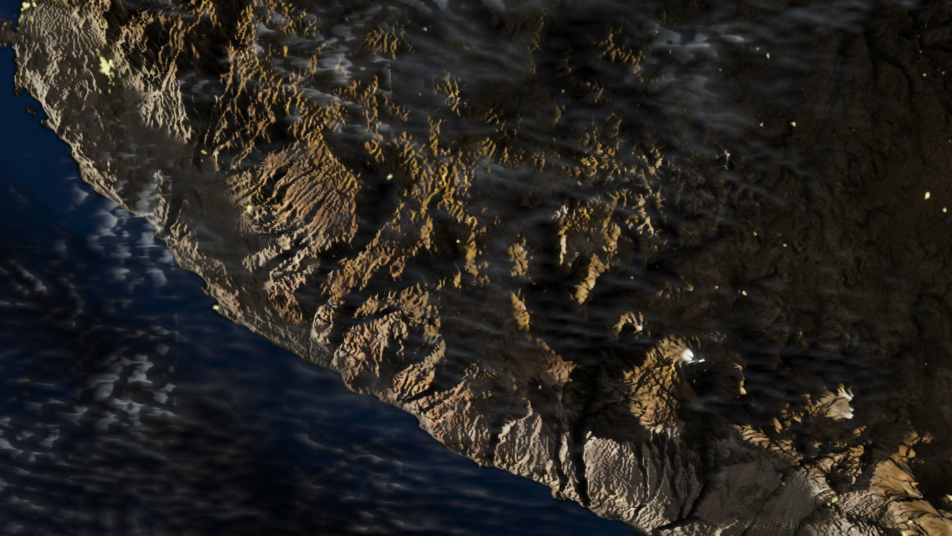 Earth Planet 40k-upto 80k Map 3D model_19