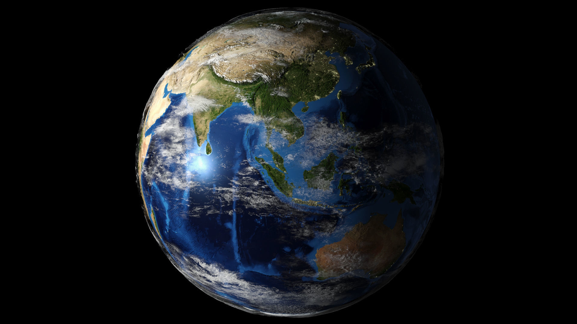 Earth Planet 40k-upto 80k Map 3D model_24