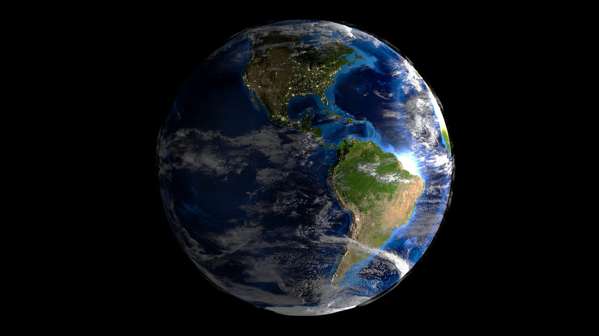 Earth Planet 40k-upto 80k Map 3D model_8