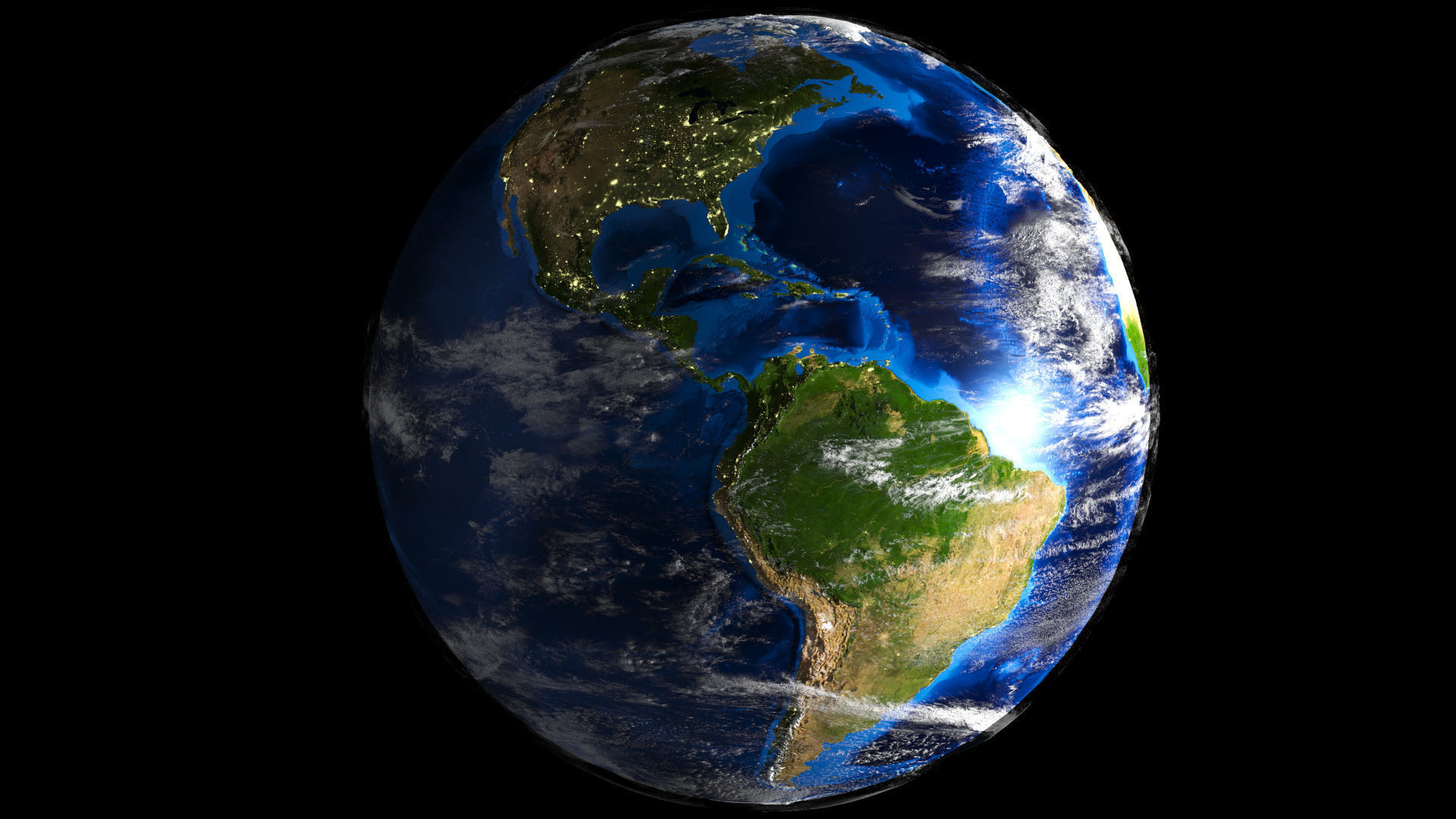 Earth Planet 40k-upto 80k Map 3D model_2