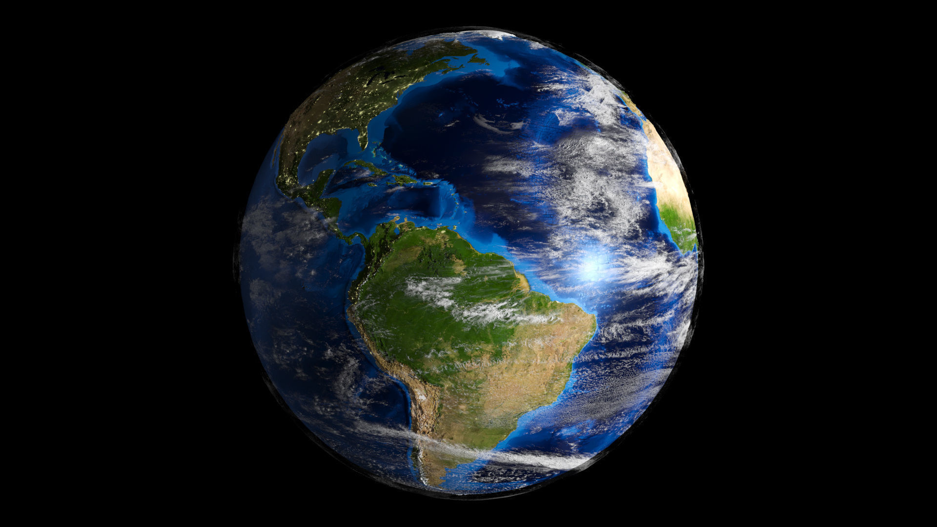 Earth Planet 40k-upto 80k Map 3D model_4